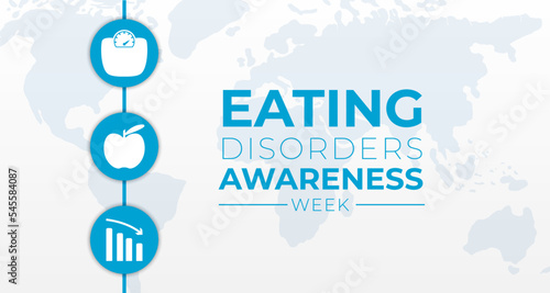 Eating Disorders Awareness Week  Background Illustration Banner