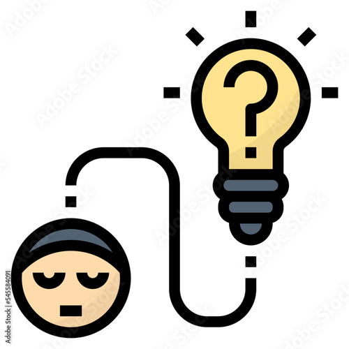 concept filled outline style icon