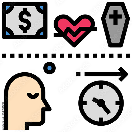contingent filled outline style icon