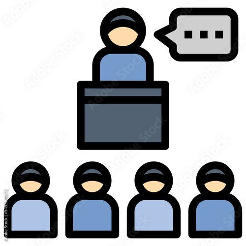 counseling filled outline style icon