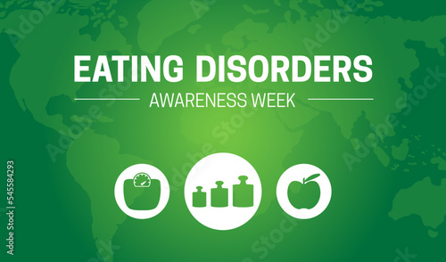 Green Eating Disorders Awareness Week  Illustration