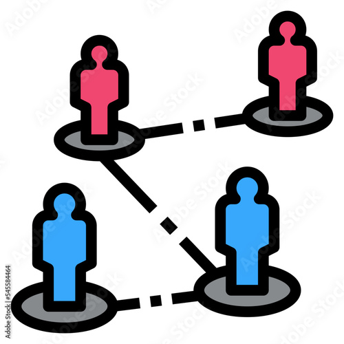 demographic filled outline style icon