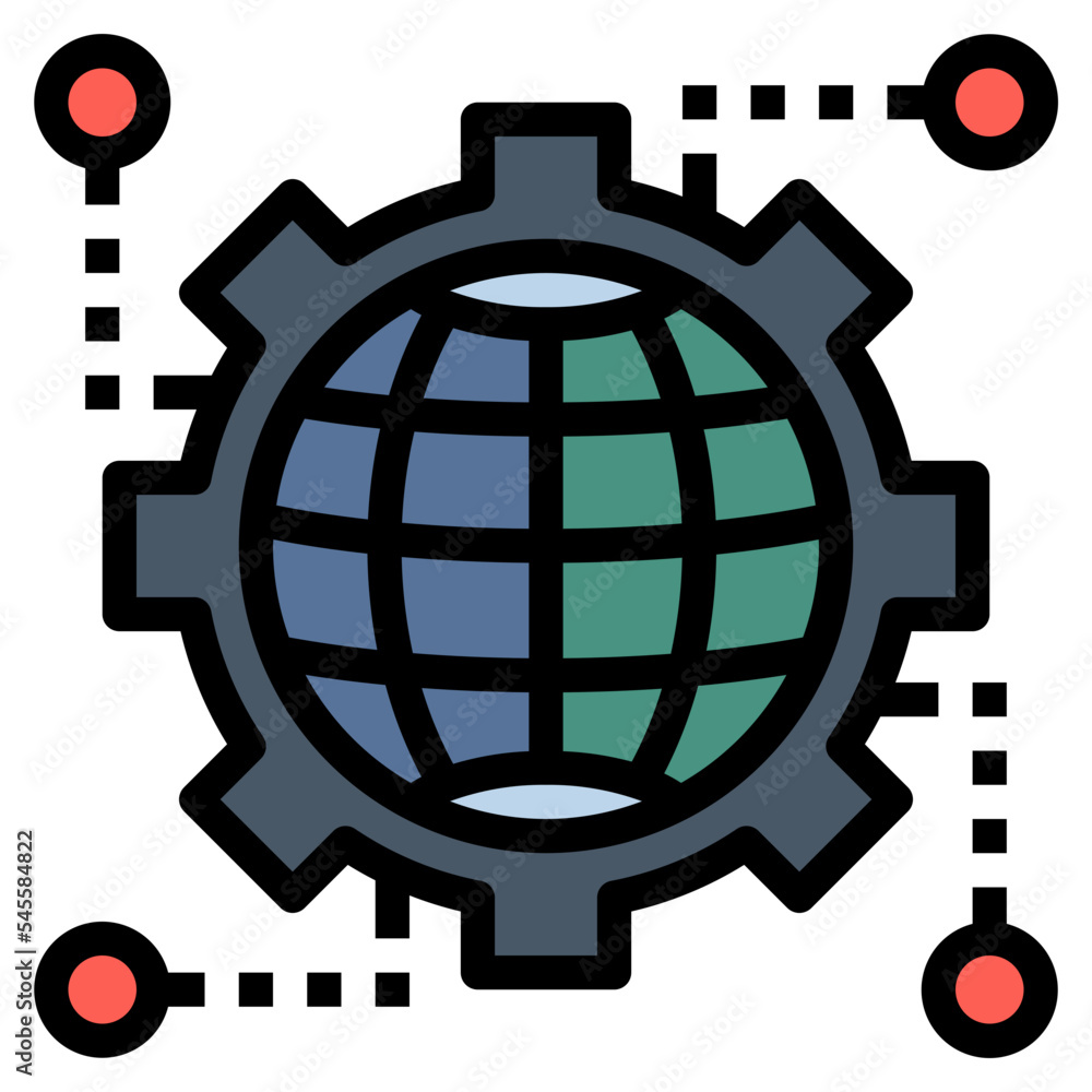 engineering filled outline style icon engineering filled outline style icon
