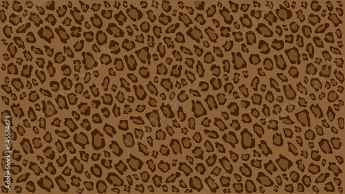 Brown and yellow Leopard pattern design, vector illustration background 03