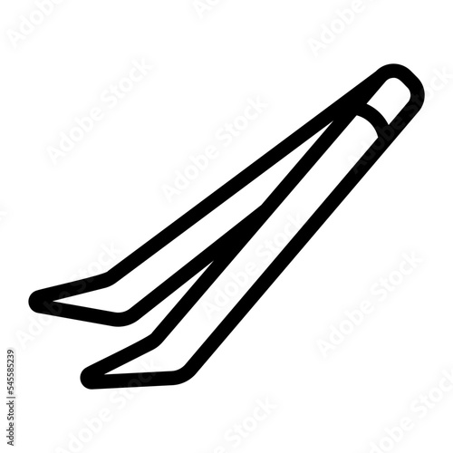 tweezers line icon