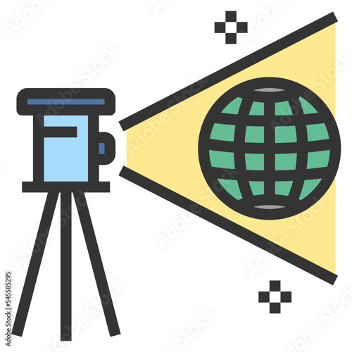 geodesy filled outline style icon