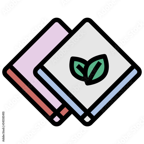 handkerchief filled outline style icon