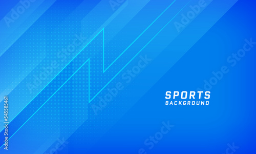 Modern Blue sport background with line stripe and dotted. Vector dynamic and sport banner concept.