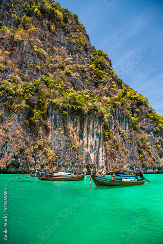 Phi Phi Leh Lagoon by boat in Koh Phi Phi Leh island, Krabi, Thailand © pierrick