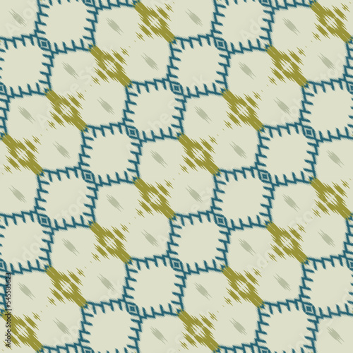 Ikat seamless pattern Seamless Pattern. Ethnic Geometric Ikkat Batik Digital vector textile Design for Prints Fabric saree Mughal brush symbol Swaths texture Kurti Kurtis Kurtas