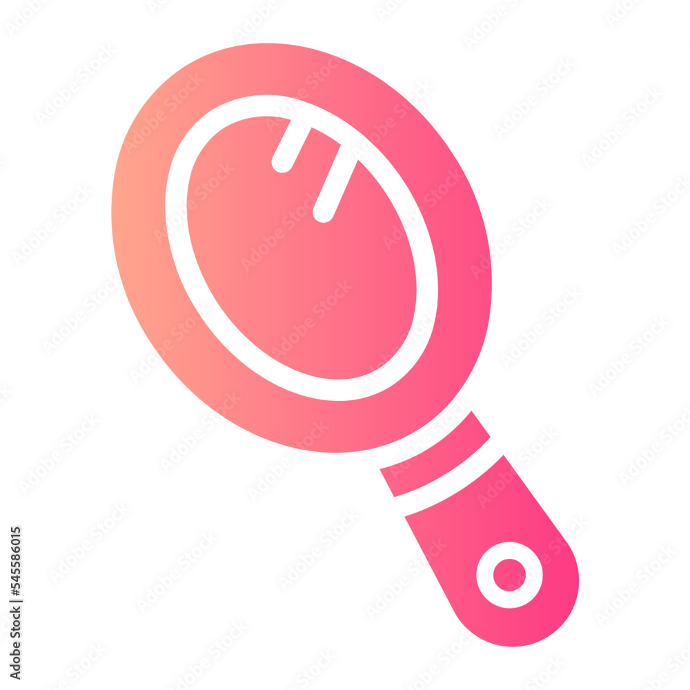 hand mirror gradient icon