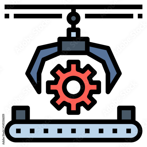 machinery filled outline style icon
