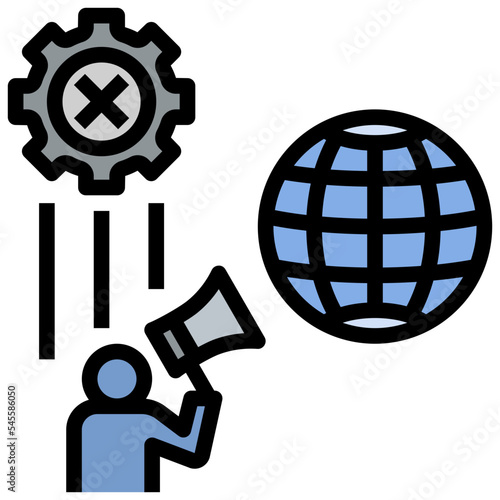 manipulation filled outline style icon
