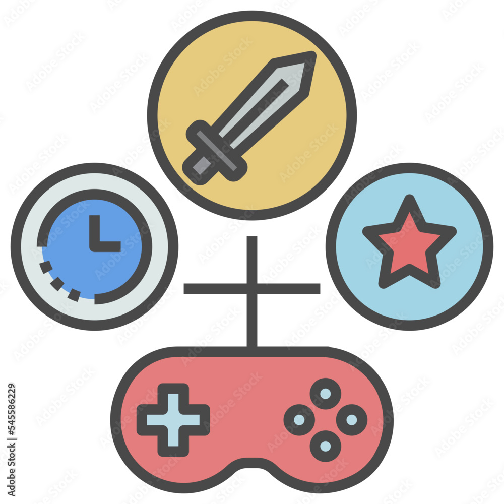 Obraz premium mode filled outline style icon