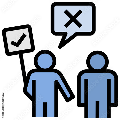 misleading filled outline style icon