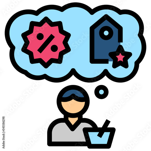 need filled outline style icon