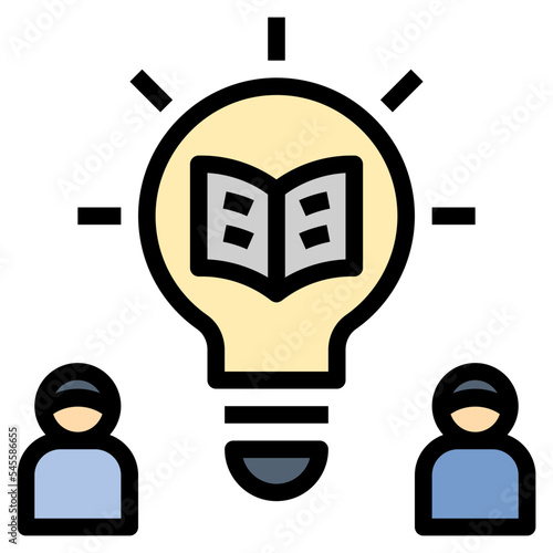 pedagogy filled outline style icon
