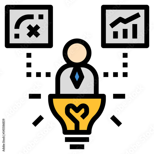 planner filled outline style icon