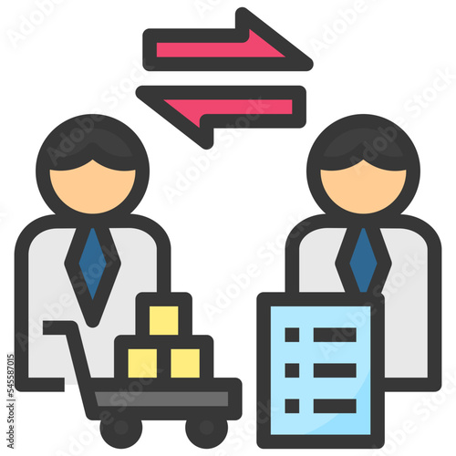 procurement filled outline style icon