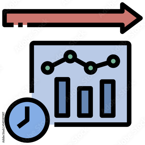 prolonged filled outline style icon