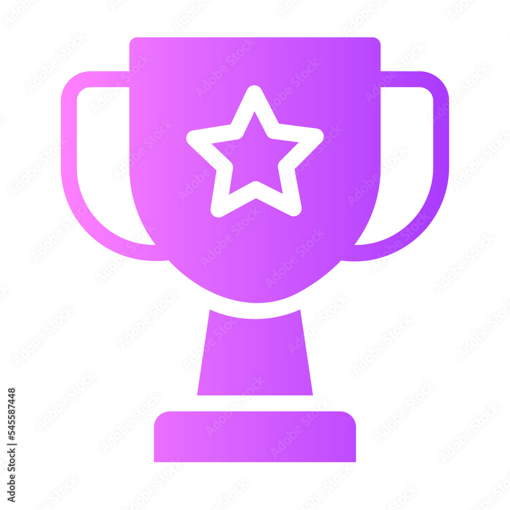 trophy gradient icon trophy gradient icon