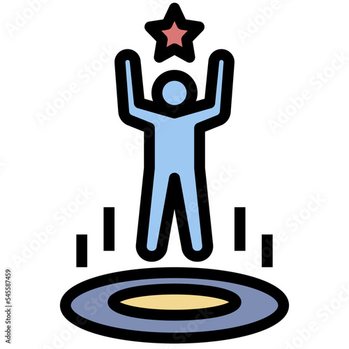 resilience filled outline style icon