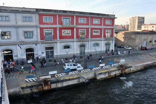 Napoli - Attracco al Molo Calata di Massa dal traghetto photo
