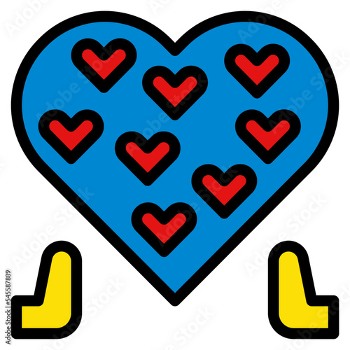 selfless filled outline style icon