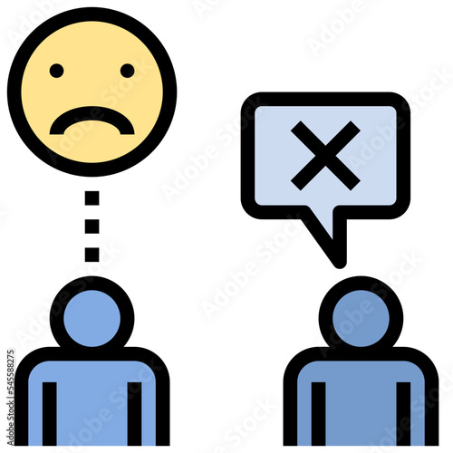 sulk filled outline style icon