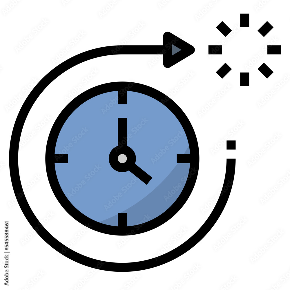 temporal filled outline style icon