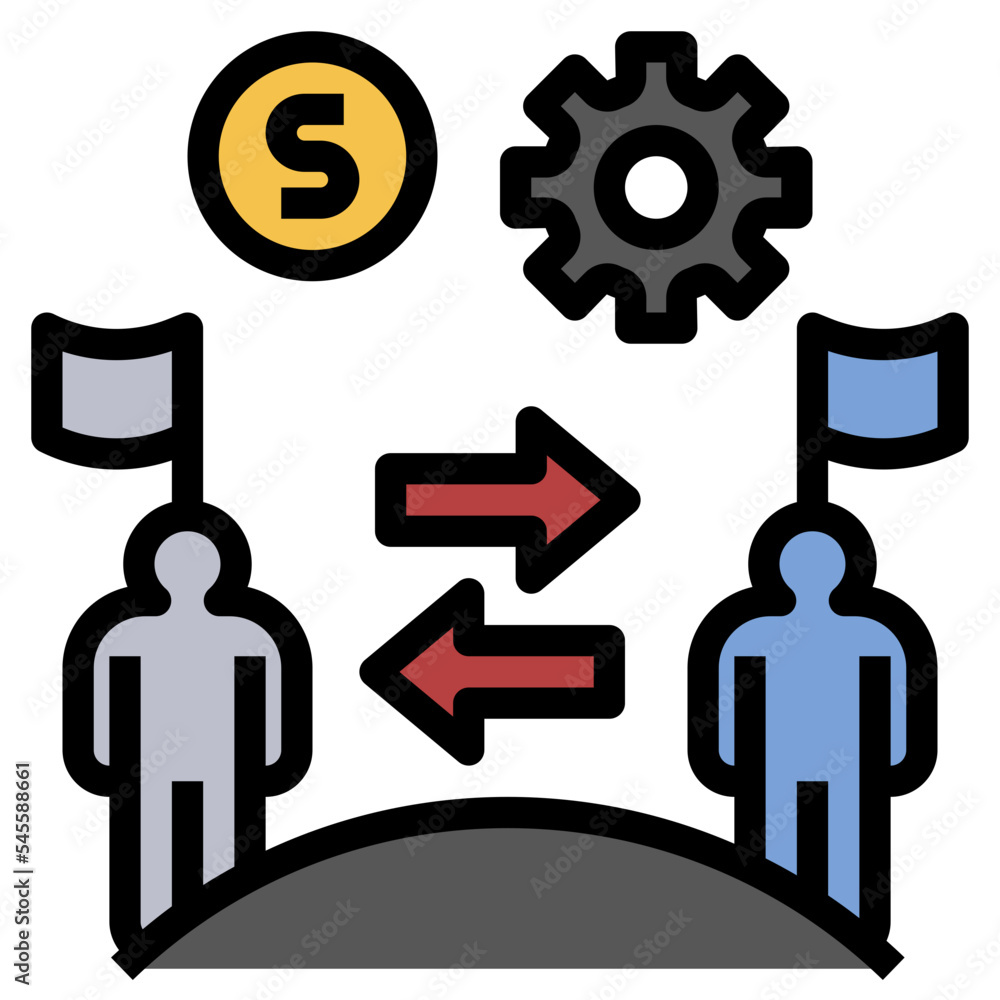 transnational filled outline style icon transnational filled outline style icon