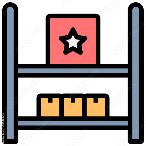 outstanding filled outline style icon