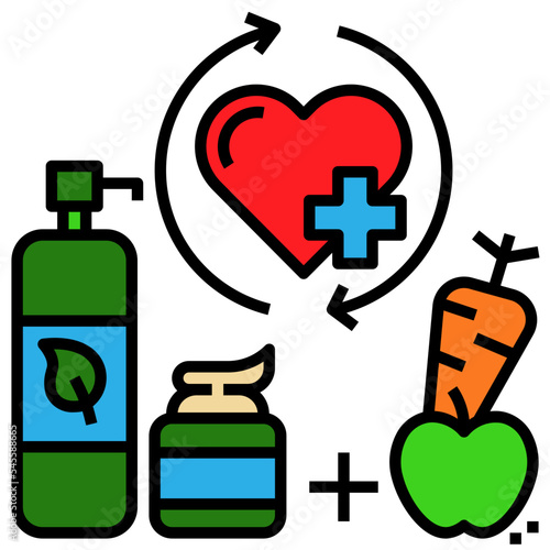 treatment filled outline style icon