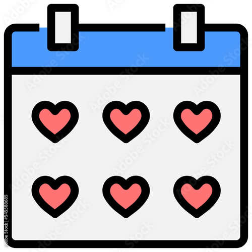 self love filled outline style icon