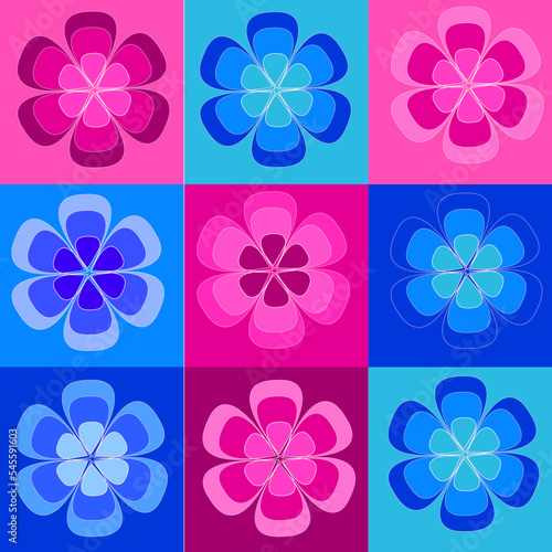 set of flower