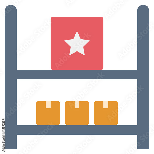 outstanding flat style icon