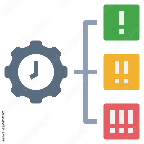 priority flat style icon