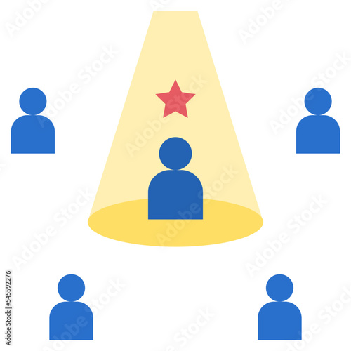 self confident flat style icon