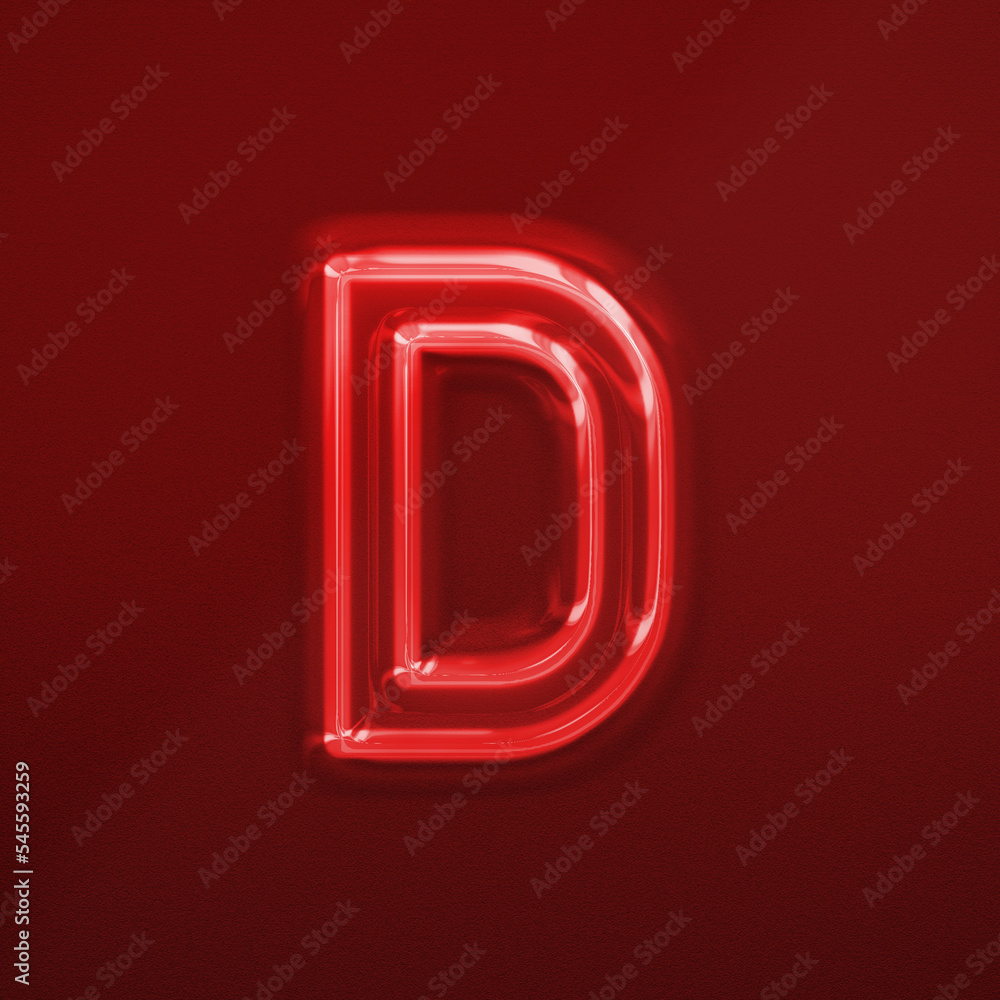 alphabet 3d color red alphabet 3d color red