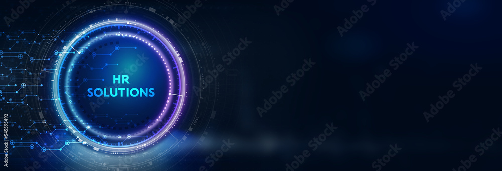 Business, Technology, Internet and network concept. HR Solutions. 3d illustration Business, Technology, Internet and network concept. HR Solutions. 3d illustration