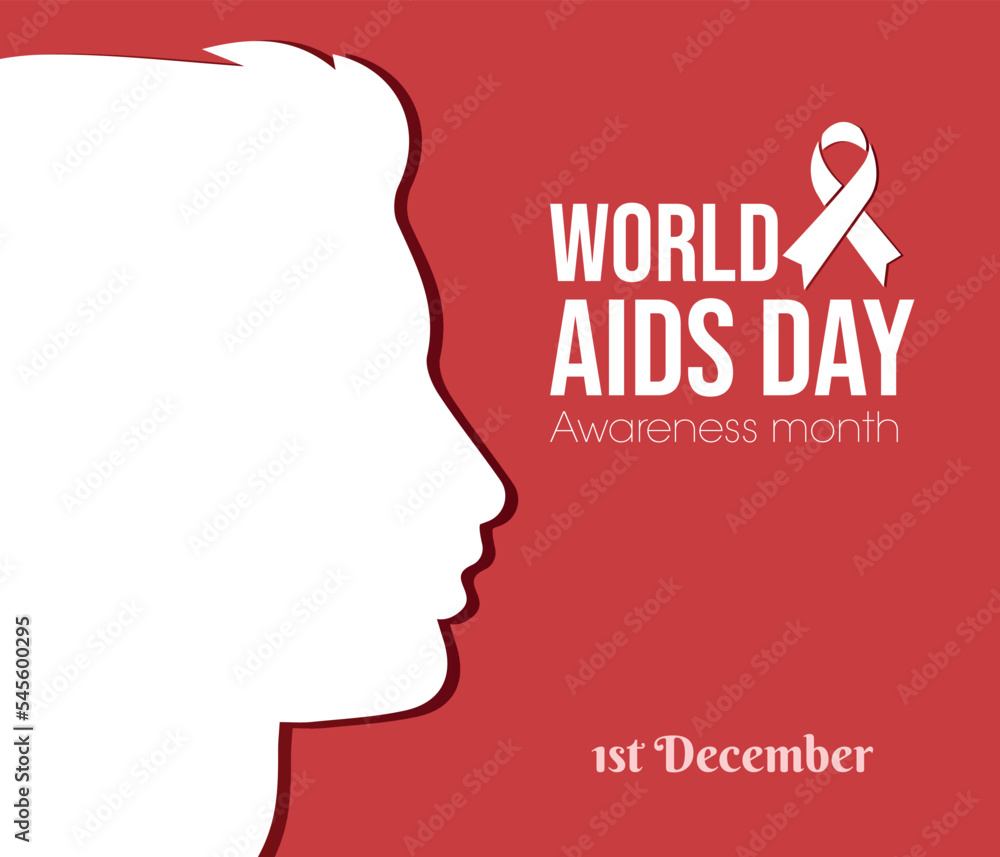 World aids awareness day concept Poster. 