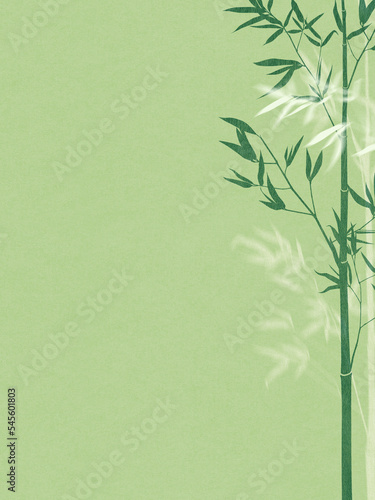 Japanese style background material depicting  bamboos