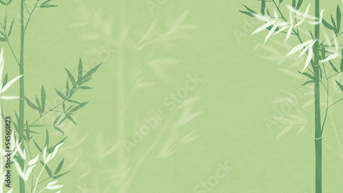 Tableau sur toile Japanese style background material depicting  bamboos
