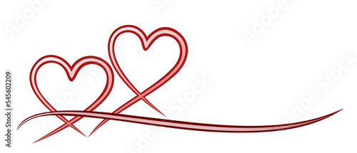 Symbol of the stylized red heart.