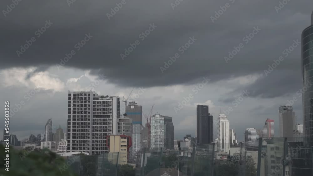 Rain storm above city, Bangkok, Thailand. Rain storm above city, Bangkok, Thailand.