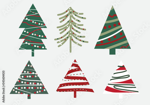 Christmas tree Ilustrator,christmas tree decoration,christmas card