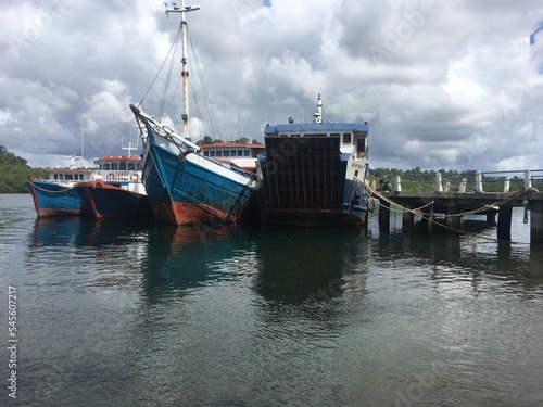 boats in the harbor