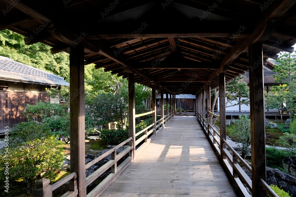 京都東山「南禅寺」 方丈庭園の渡り廊下 京都東山「南禅寺」 方丈庭園の渡り廊下