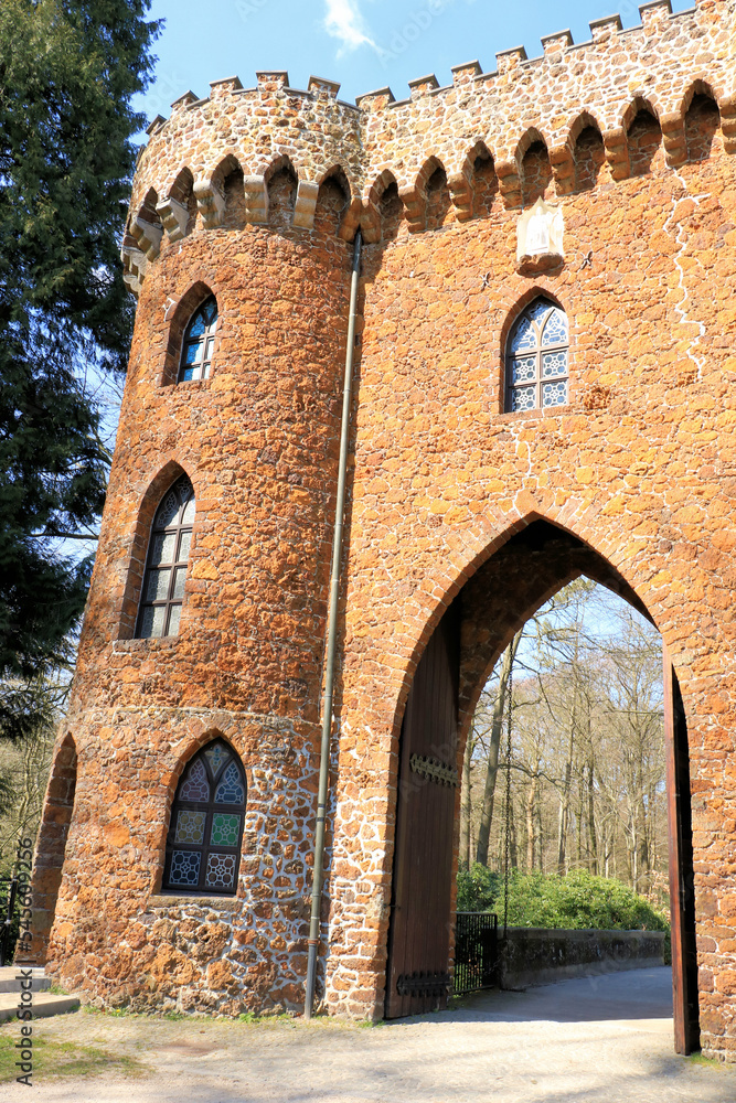 an ancient castle gate in Brasshaat, Park De Mick, Belgium an ancient castle gate in Brasshaat, Park De Mick, Belgium