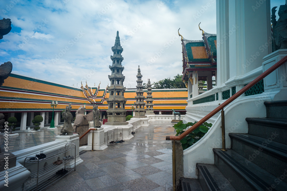 Wat Suthat Temple, is one of a favourite Thai Buddhism Temple in Bangkok, Thailand